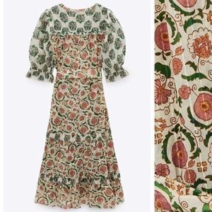 Gorgeous Zara floral midi dress
